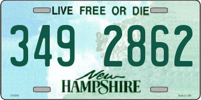 NH license plate 3492862