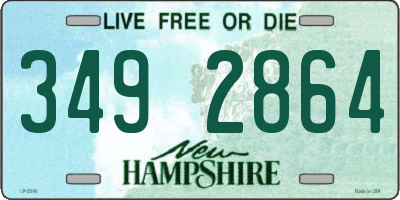 NH license plate 3492864