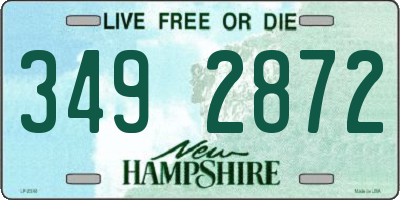 NH license plate 3492872