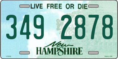 NH license plate 3492878