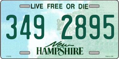 NH license plate 3492895