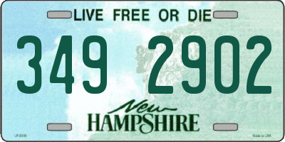 NH license plate 3492902