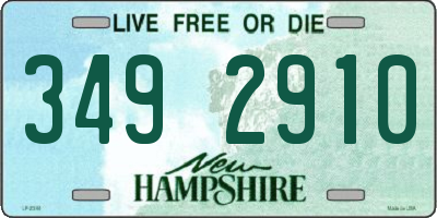 NH license plate 3492910