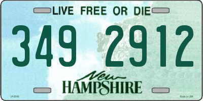 NH license plate 3492912