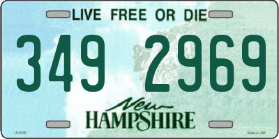 NH license plate 3492969