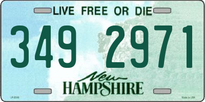 NH license plate 3492971