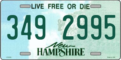 NH license plate 3492995
