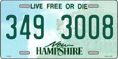 NH license plate 3493008