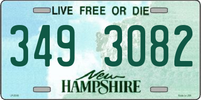 NH license plate 3493082