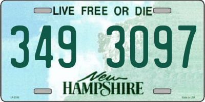 NH license plate 3493097