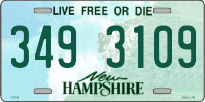 NH license plate 3493109