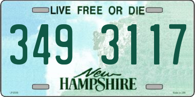 NH license plate 3493117