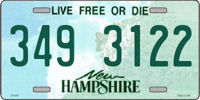 NH license plate 3493122