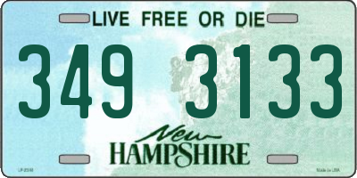 NH license plate 3493133