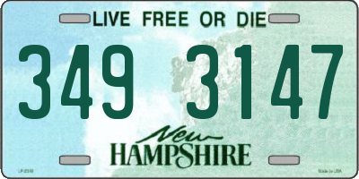 NH license plate 3493147