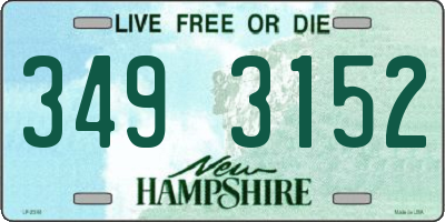 NH license plate 3493152