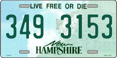 NH license plate 3493153