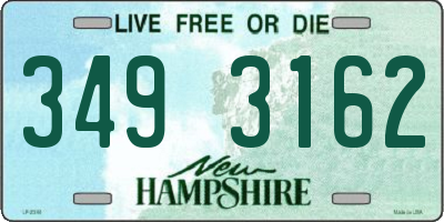 NH license plate 3493162