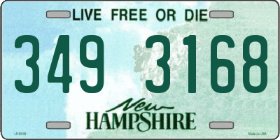 NH license plate 3493168