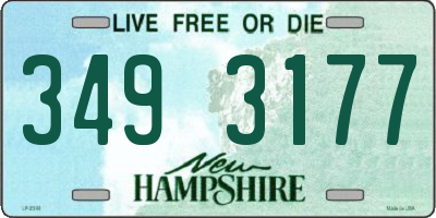 NH license plate 3493177