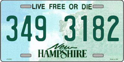 NH license plate 3493182