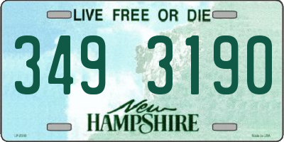 NH license plate 3493190