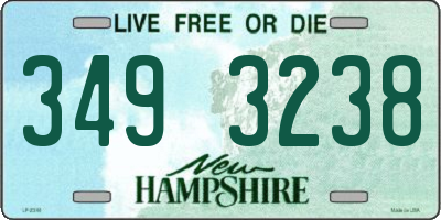 NH license plate 3493238