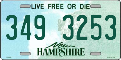 NH license plate 3493253