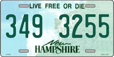 NH license plate 3493255