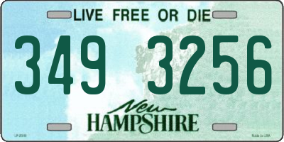 NH license plate 3493256