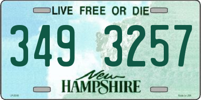 NH license plate 3493257