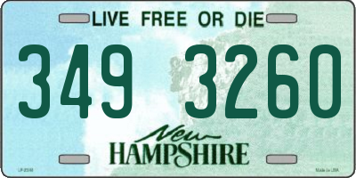 NH license plate 3493260