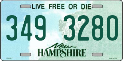 NH license plate 3493280