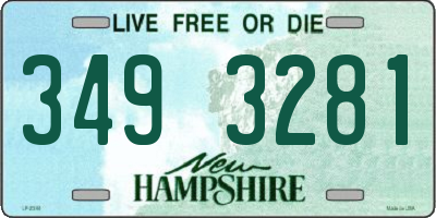 NH license plate 3493281