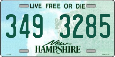 NH license plate 3493285
