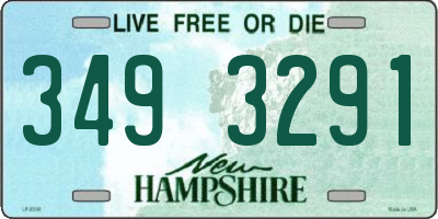 NH license plate 3493291
