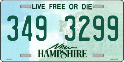 NH license plate 3493299