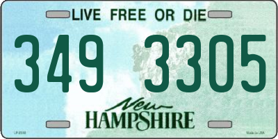 NH license plate 3493305