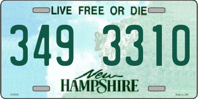 NH license plate 3493310