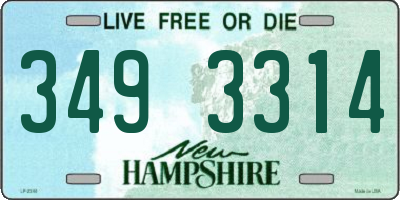 NH license plate 3493314
