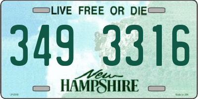 NH license plate 3493316
