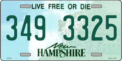 NH license plate 3493325