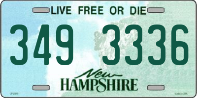 NH license plate 3493336