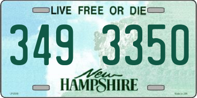NH license plate 3493350