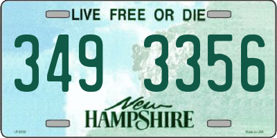 NH license plate 3493356