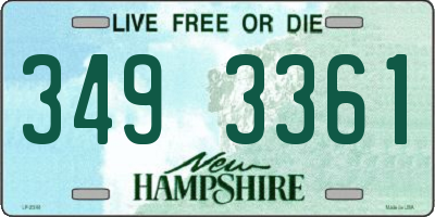 NH license plate 3493361