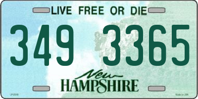 NH license plate 3493365