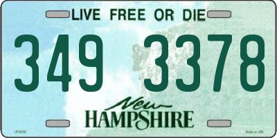 NH license plate 3493378