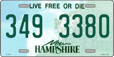 NH license plate 3493380