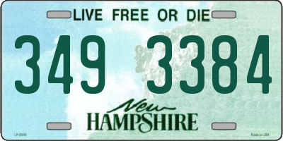 NH license plate 3493384